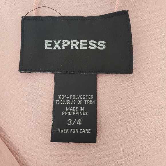 EXPRESS Pink/Black Reversible Dress WOMENS Size 3/4 - Picture 7 of 16